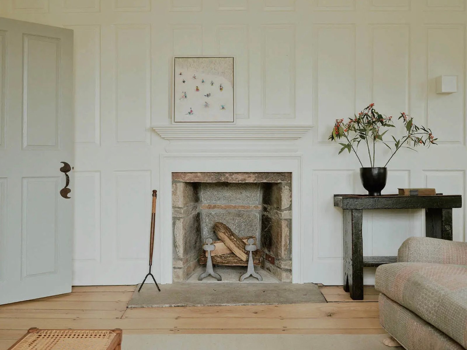 The farmhouse in Washington, Connecticut, traces its origins